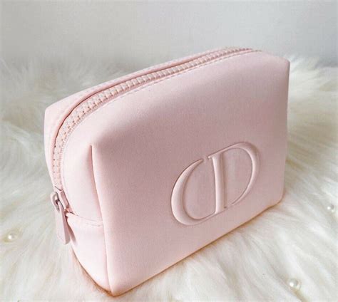 dior make-up bag pink|vintage christian Dior makeup bag.